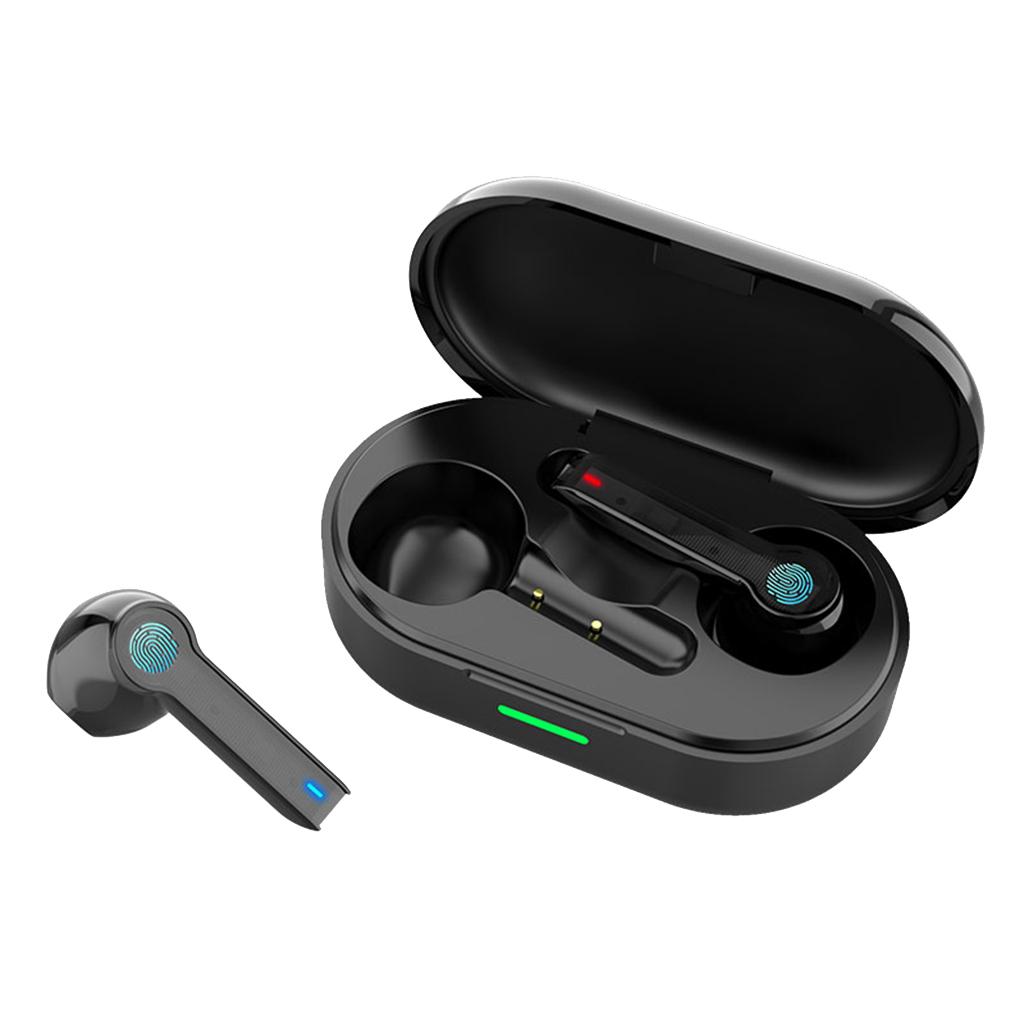 L32 True Wireless Earbuds Bluetooth Headphones Touch Control with Charging Case IPX7 Waterproof TWS Earphones in-Ear Built-in Mic Headset for Sport