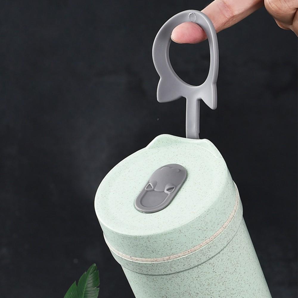 Cốc Đựng Canh + Ống Hút + Thìa Ăn Cơm Trưa Văn Phòng - Chất Liệu Lúa Mạch An Toàn