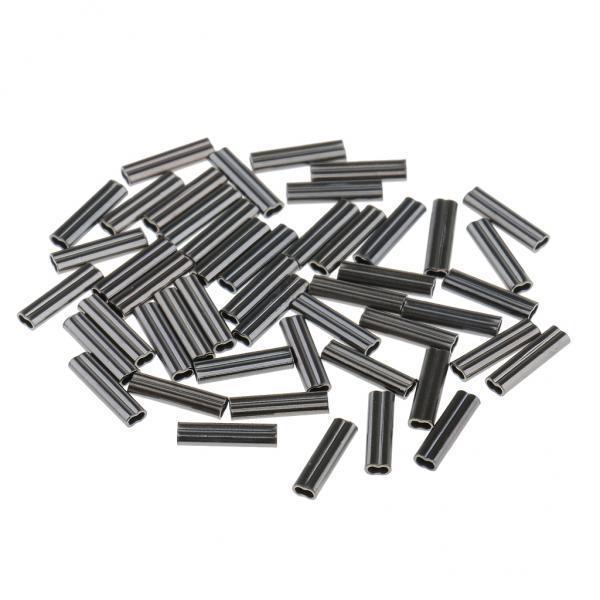 5-8pack Double Barrel Copper Crimp Sleeves Fishing Crimps for Rig Making 0.8mm