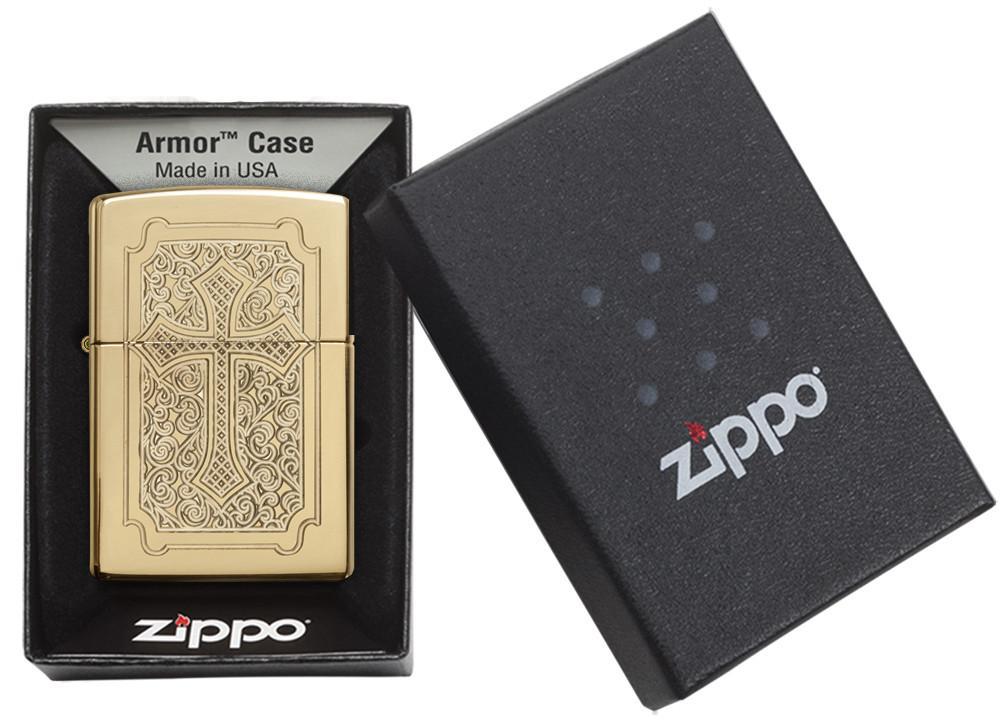 Bật Lửa Zippo Armor Eccentric High Polish Brass