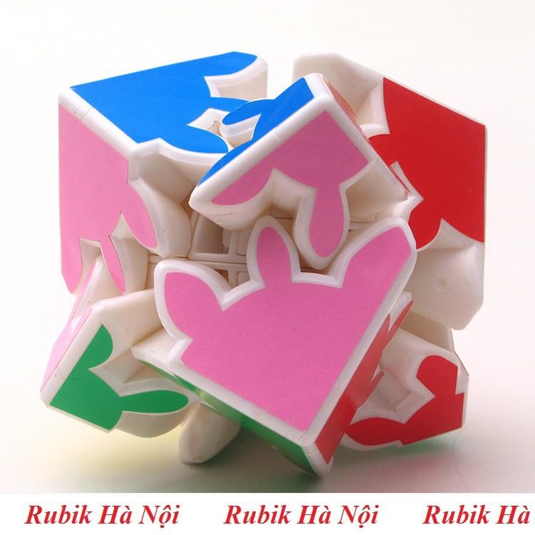 Rubik Gear 2x2x2 Trắng/Dạ Quang Xanh