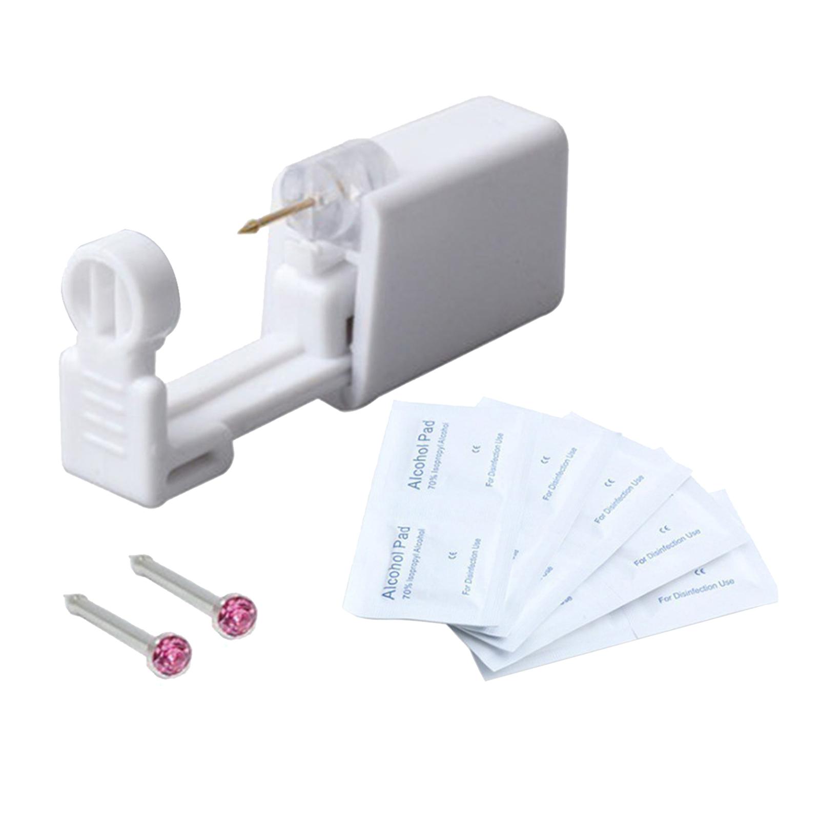 Self Nose Piercing Gun Earring Ear Stud Gun Kit Sterile NoPain Tool