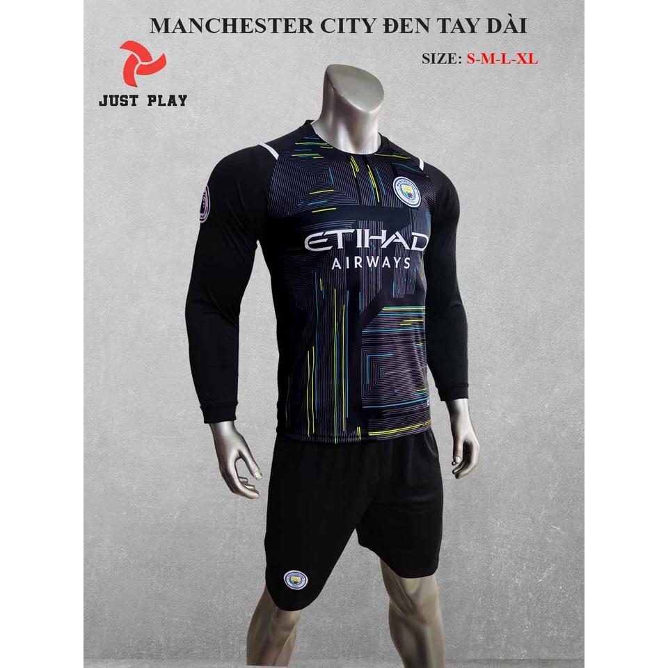 Bộ quần áo Justplay Man City Tay Dài (thun lạnh cao cấp