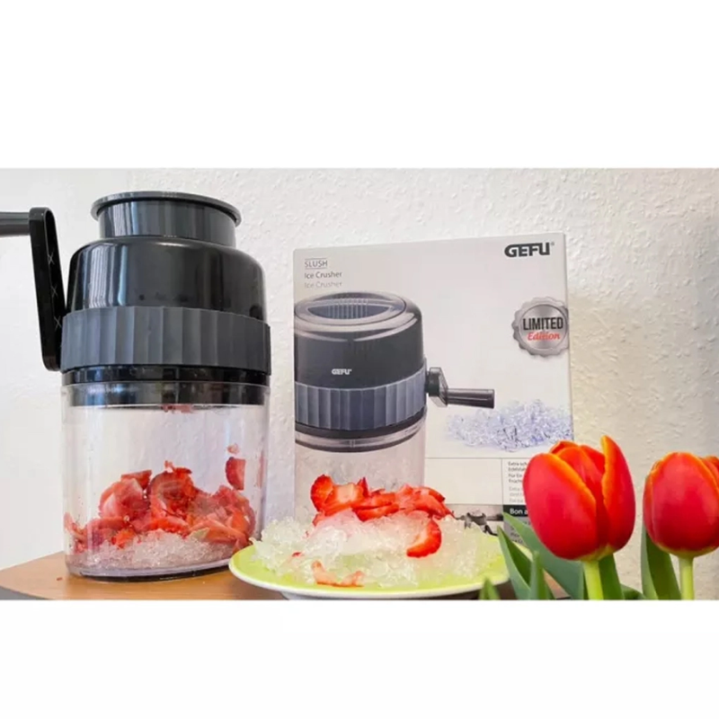 Máy Nghiền Đá GEFU, Máy Cắt Đá Viên Để Làm Sinh Tố, Coctailk, Công Suất Lớn, Nhập Đức, Bảo Hành 12 Tháng