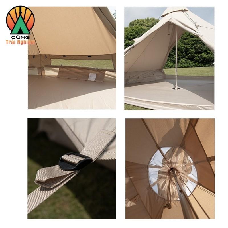 Lều Dã Ngoại Glamping NatureHike Brighten 6.4 Chống Nắng NH20ZP004