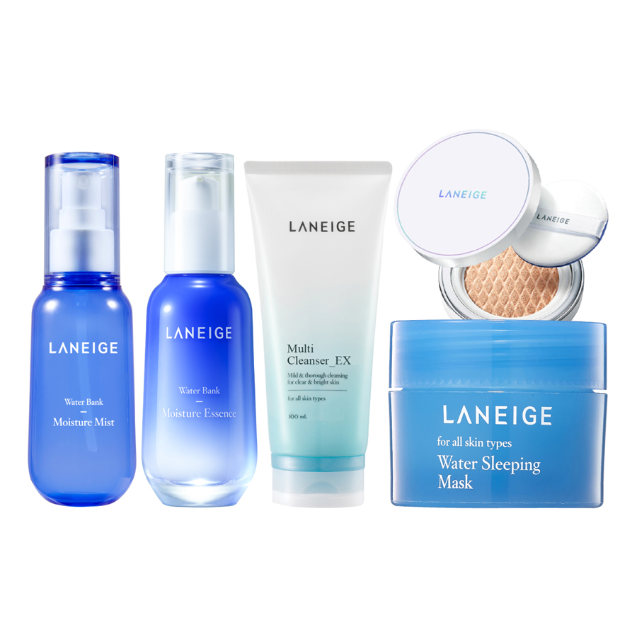 Bộ Tinh Chất Tăng Cường Dưỡng Ẩm Cho Da Khô Laneige Water Bank Moisture Essence