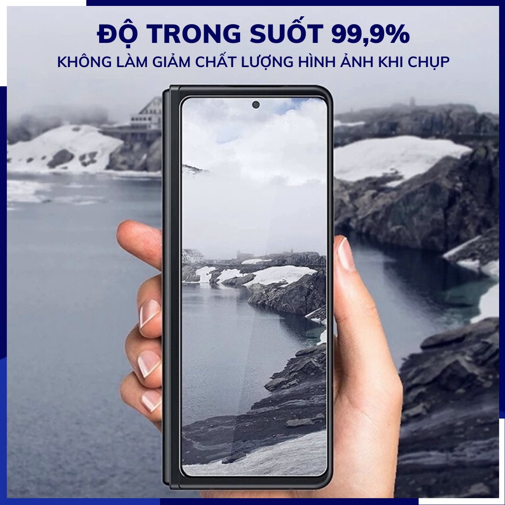 Cường lực camera z fold 4 KUZOOM viền nhiều màu chất lượng rõ nét phụ kiện