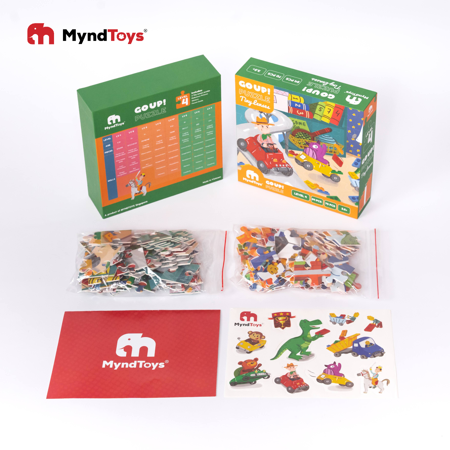 Đồ Chơi Xếp Hình Myndtoys Go Up! Puzzle Level 4 - Tiny Lenses Dành Cho Bé Trên 3.5 Tuổi