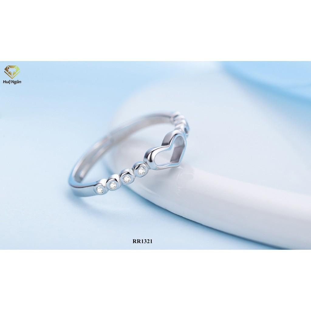 Nhẫn bạc Ý 925 Huệ Ngân - Tim xinh RR1381