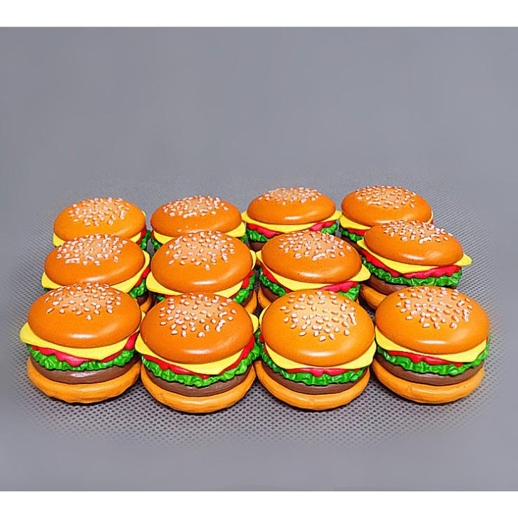 KHO-HN * Mô hình Hamburger size 3 x 3.5cm cho các bạn làm móc khóa, trang trí nhà búp bê, DIY