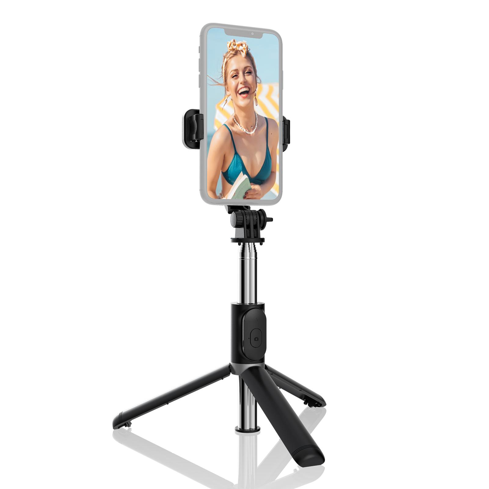 Chân đế chụp ảnh tự sướng có thể gập lại với màn trập từ xa 235 độ Xoay 360 độ