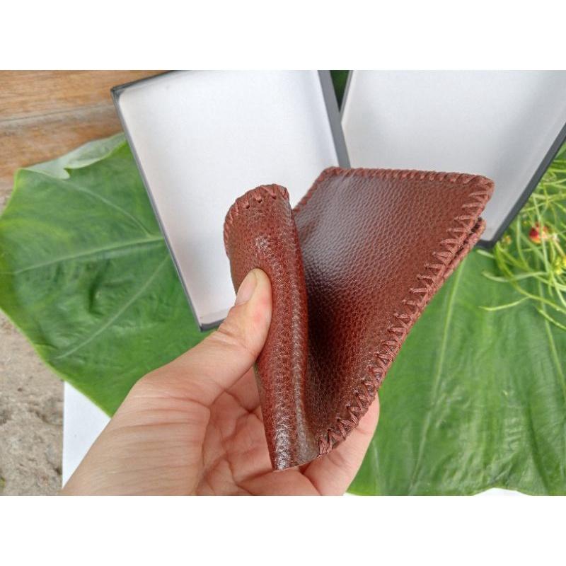 Bóp ví nam cầm tay cao cấp da bò thật vân hạt mềm STORE CH