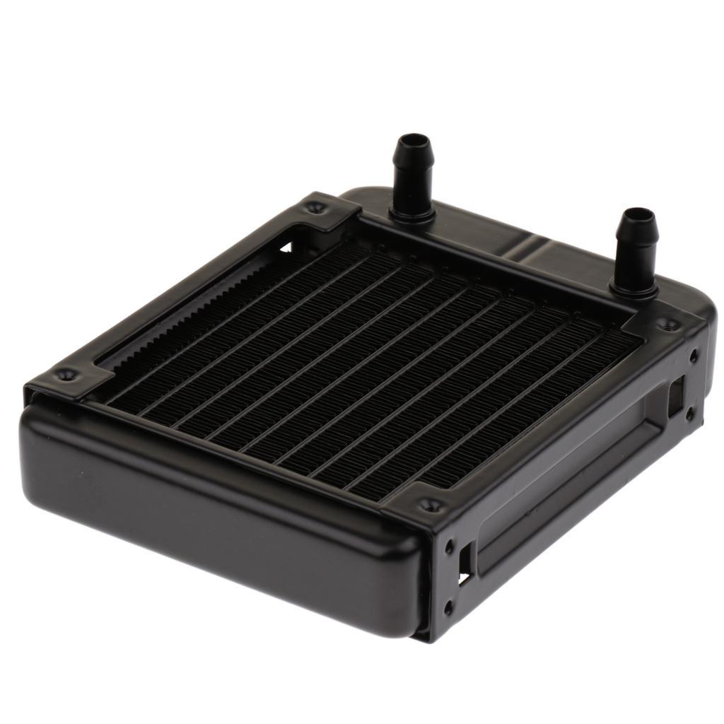 2 Pack 120mm 10Pipe PC Water Cooling CPU Cooler Row System Heat Exchanger Radiator