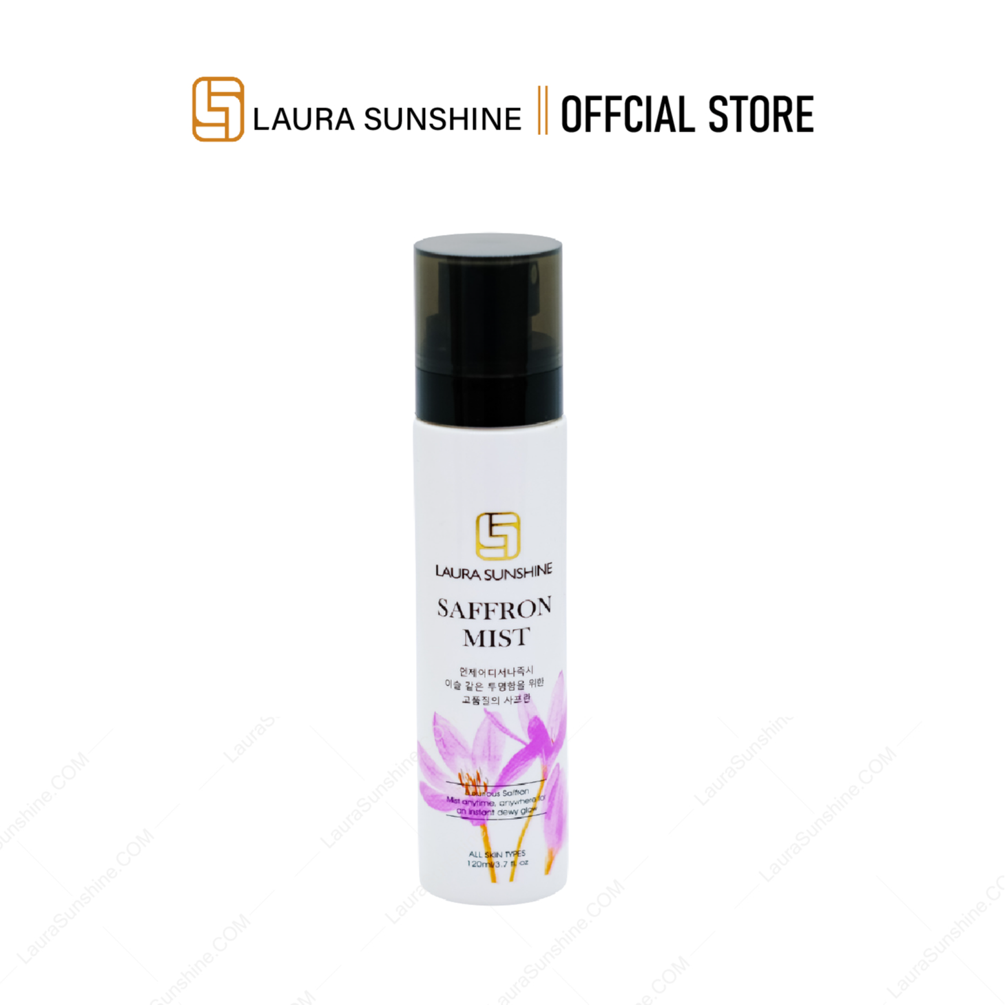 Xịt khoáng Saffron Mist nhụy hoa nghệ tây mỹ phẩm Laura Sunshine