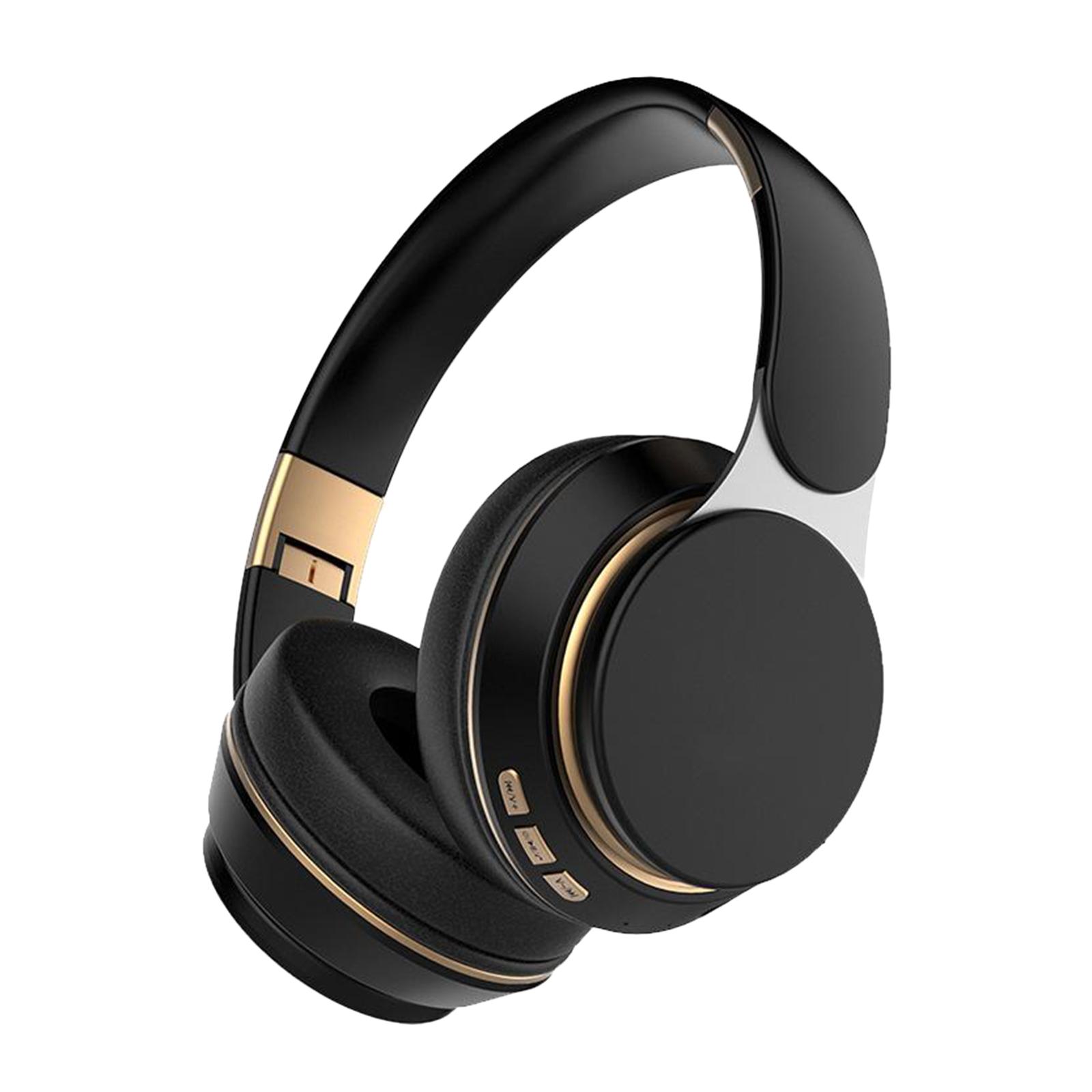 Wired / Wireless Bluetooth Noise Canceling Headphones Earphone Foldable with Mic for PC TV