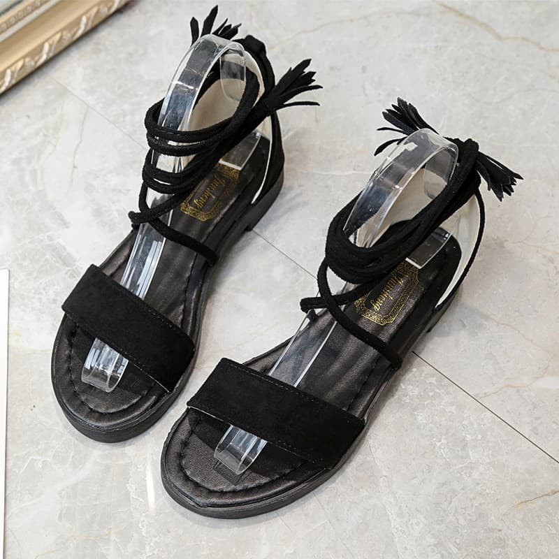 GIÀY SANDAL NỮ QUAI NGANG DÂY CHÉO CỘT DÂY TAS11