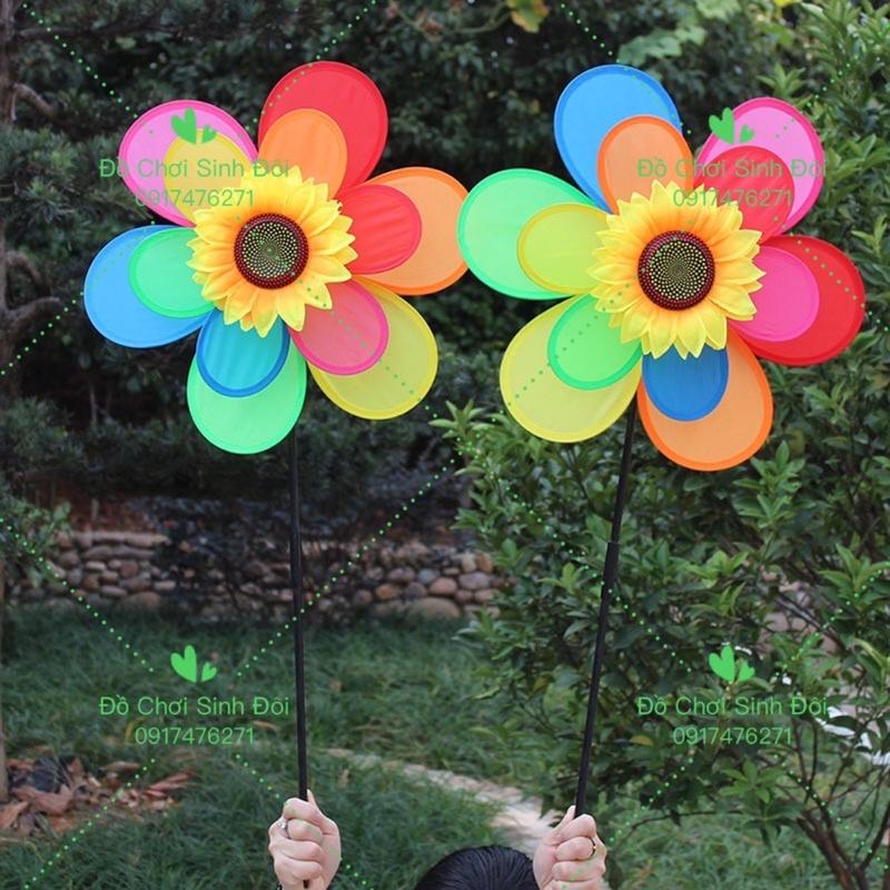 Chong chóng gió 2 tầng 40 cm - hoa hướng dương
