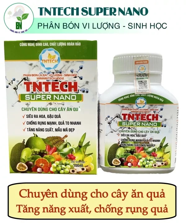 Phân bón vi lượng TNTECH SUPER N.A.N.O - Dùng cho mọi giai đoạn phát triển của cây trồng