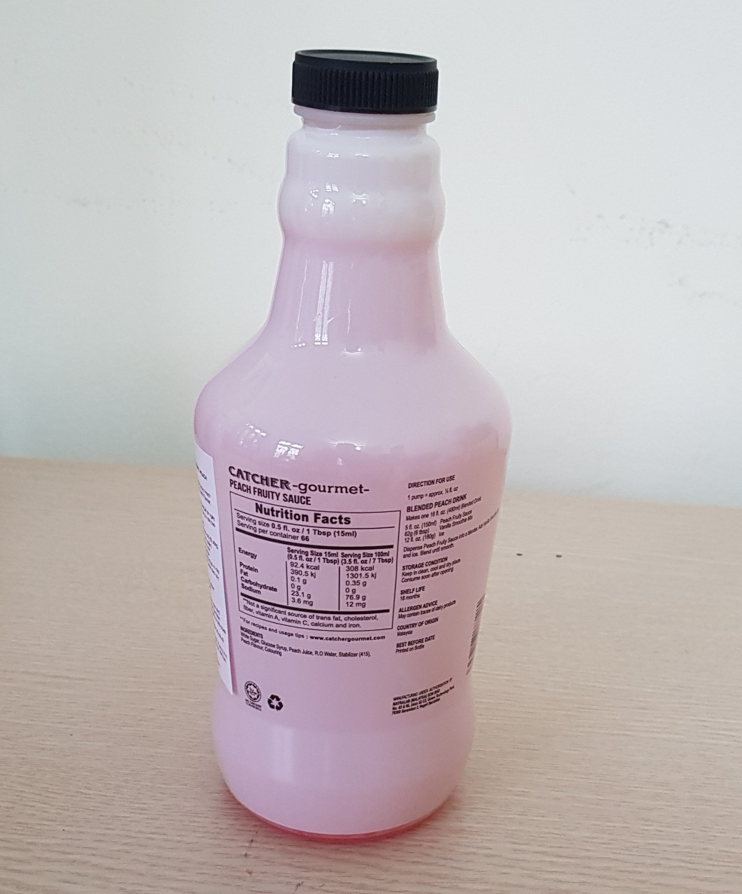 Sốt Đào - Catcher gourmet Peach fruity sauce 1.3kg