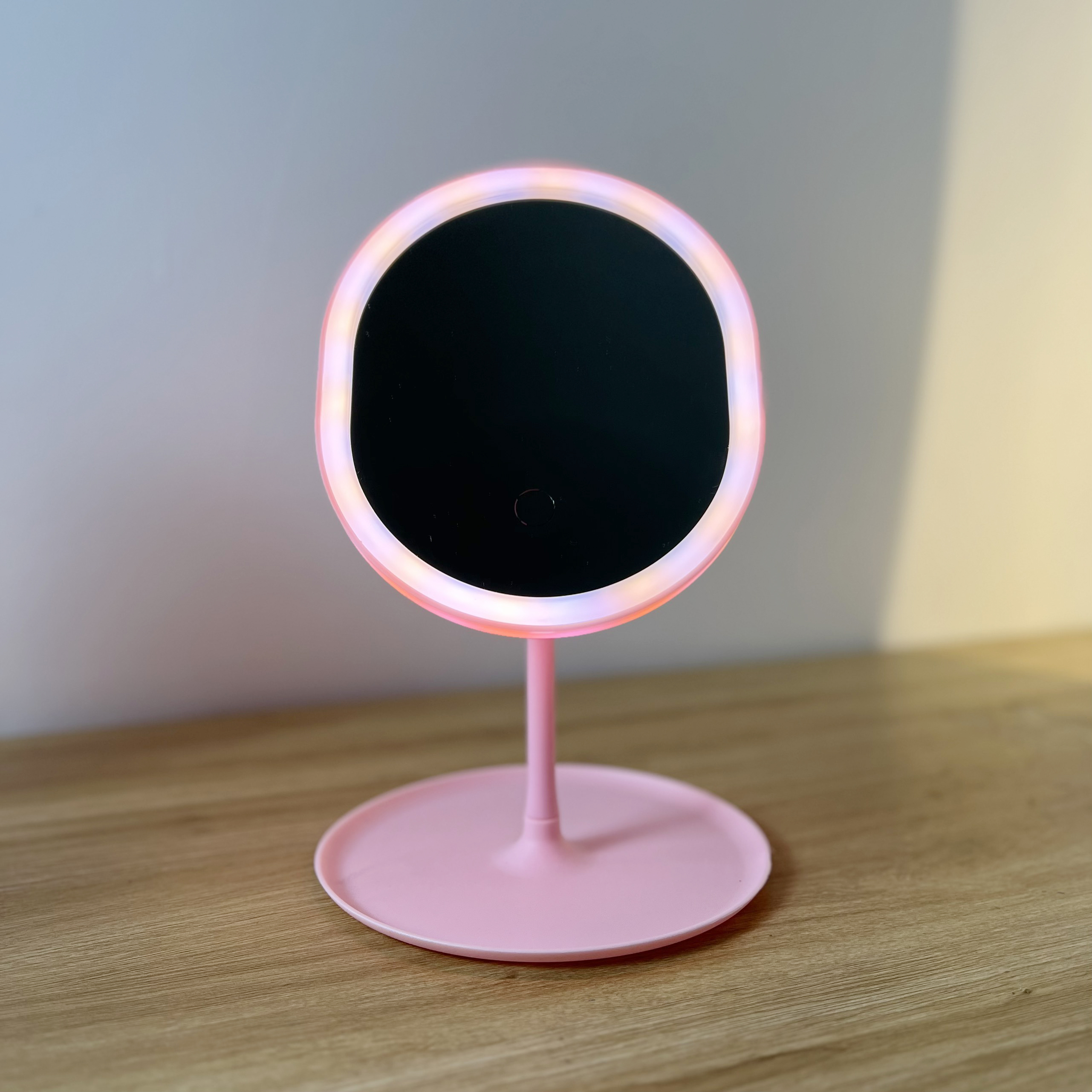 Gương Để Bàn Trang Điểm Mini Có Đèn, Led 3 Màu Ánh Sáng DLQ INTERIORS