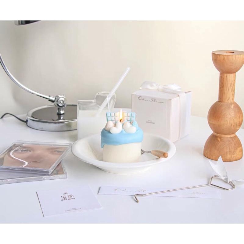 Nến Thơm Tạo Hình Bánh Kem Trái Tim Mix Thanh Sô cô la - Dory Lab