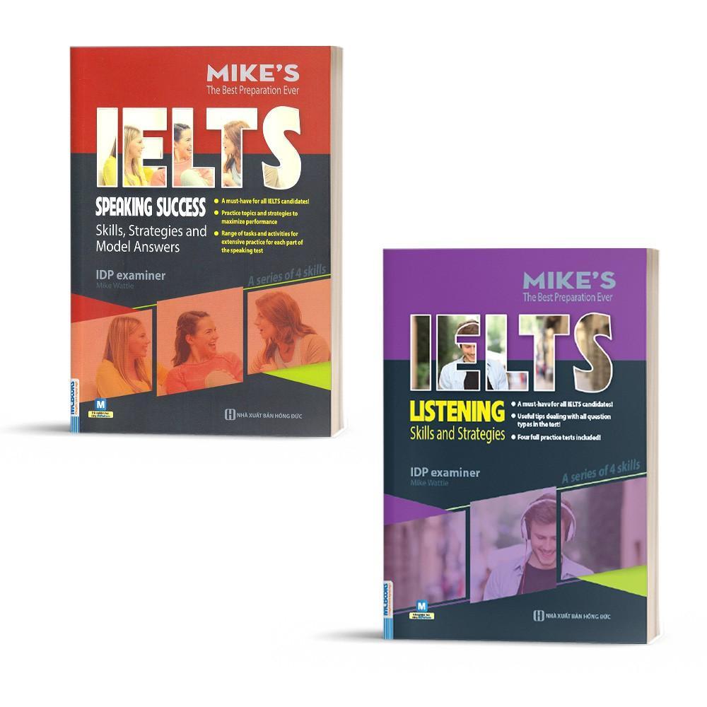 Combo IELTS MIKE - Ielts Listening and Ielts Speaking Dành Cho Người Tự Học - Bản Quyền