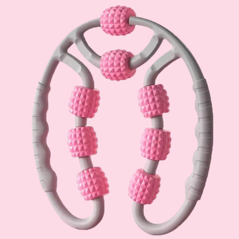 Hình Khuyên Cầm Tay Kẹp Bê Con Lăn Massage Thư Giãn Cơ Bắp Con Lăn Stovepipe 8 Bánh Yoga Vòng Chân Máy Massage 2021 Phong Cách Mới
