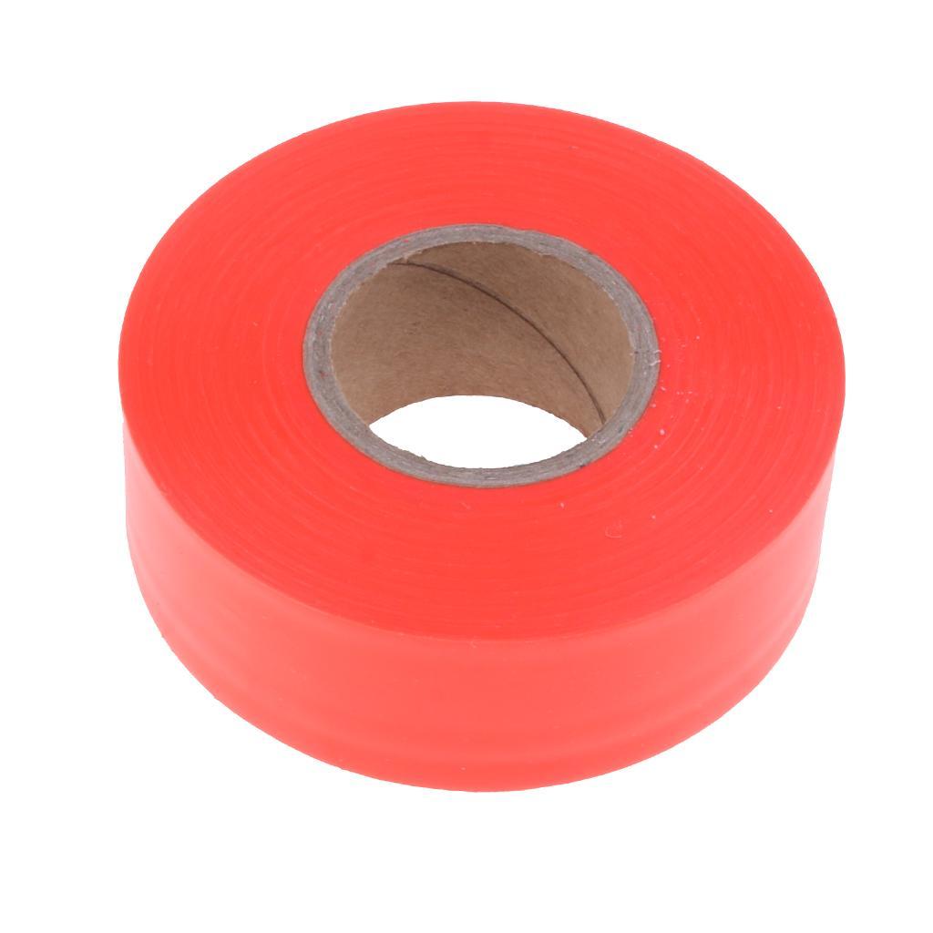 Outdoor Garden Tool Flagging Tape Trail Marking Safety Ribbon Camp Orange