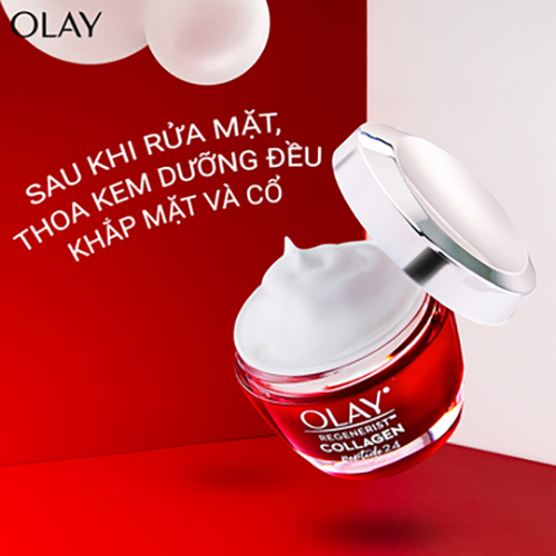 Kem Dưỡng Olay Collagen Peptide 24 Tái Tạo Da Căng Bóng 50g