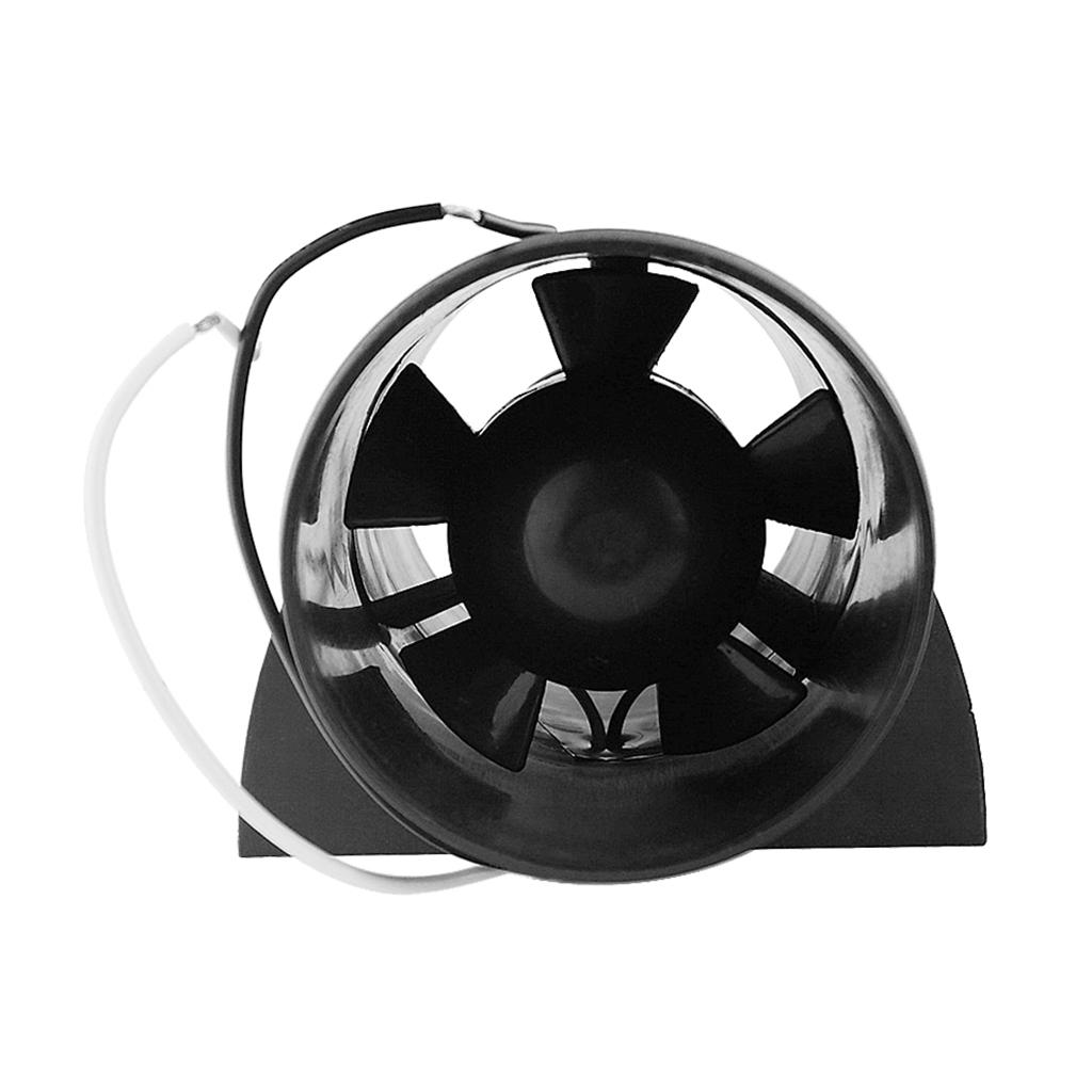 3" Boat In Line Bilge Blower Fan 12V Marine Cabin Engine Ventilation Black
