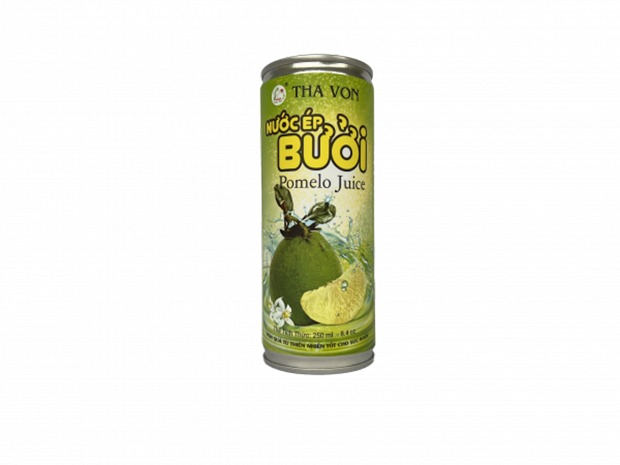 Nước Ép Bưởi Tha Von thùng 24 lon x 250 ml Giúp trẻ hóa da, giảm cân , giảm mở bụng