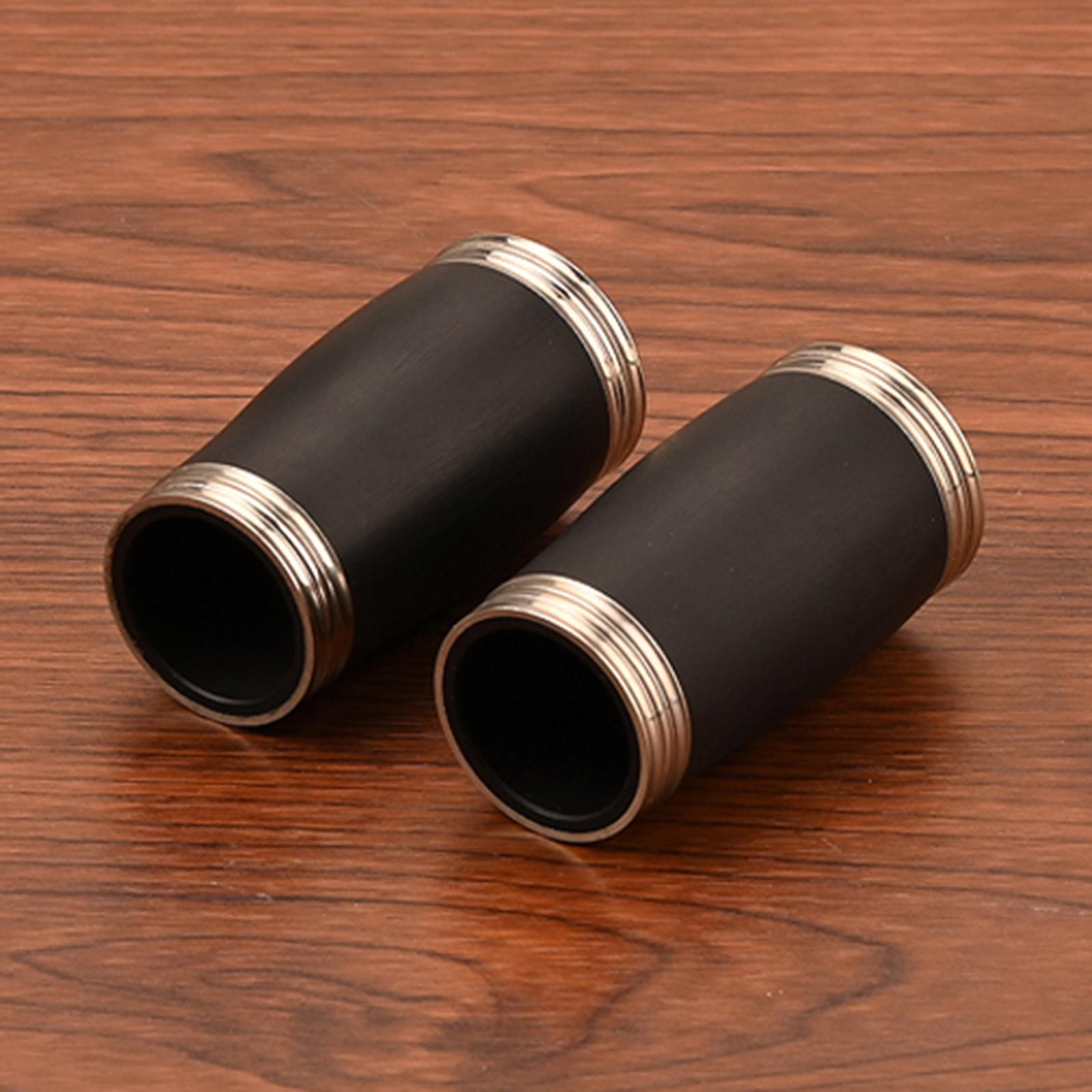 4x Bakelite Clarinet Adjustable Black Tube Tuning Clarinet Tuning Tube for Musical Instrument