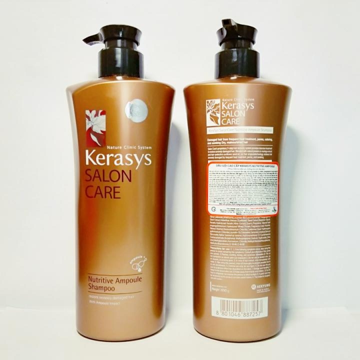 Dầu Gội Cao Cấp Cho Tóc Hư Tổn Kerasys Salon Care Nutritive Ampoule Shampoo (600ml)