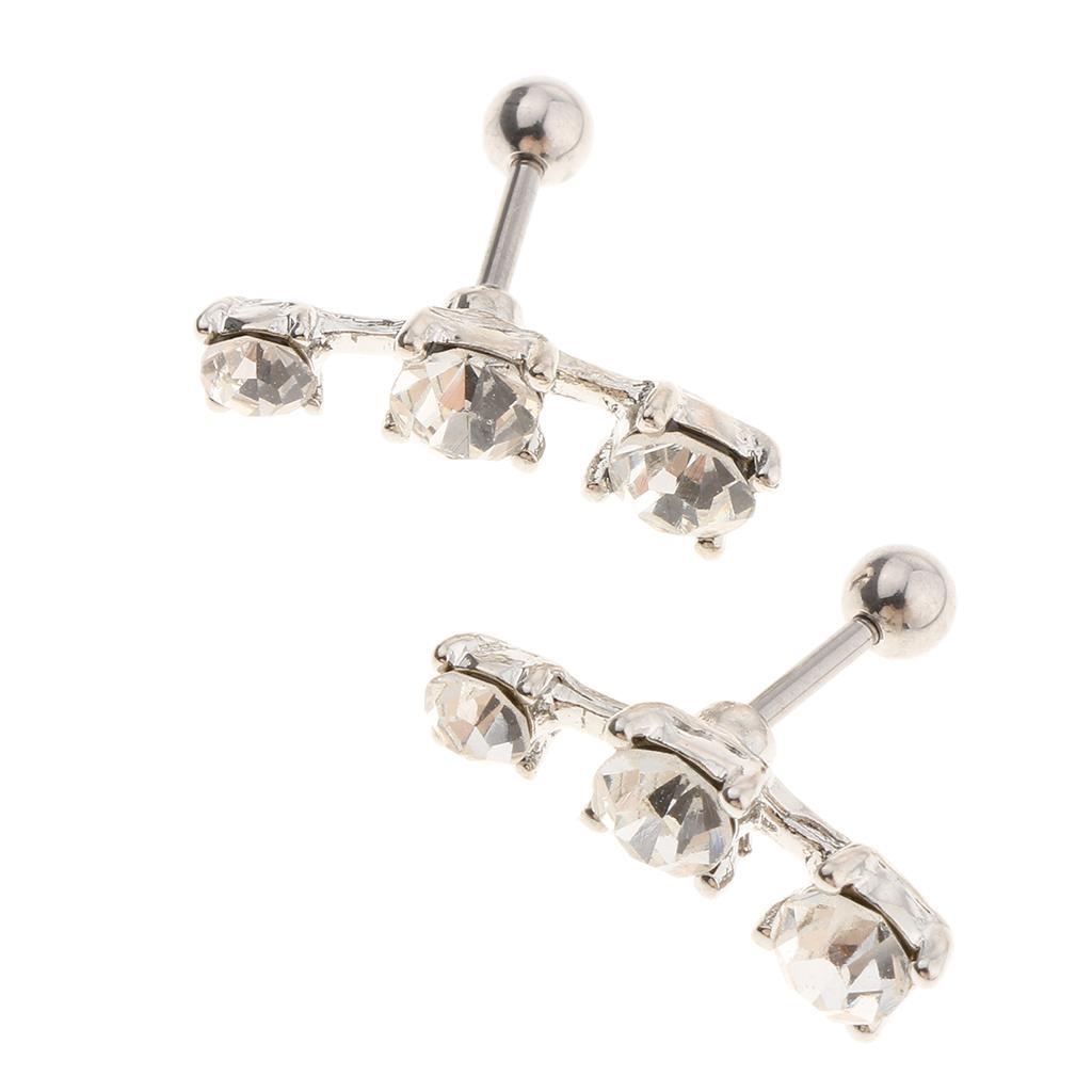 Stainless Steel Ear   Ear Studs Bar Piercing Jewelry