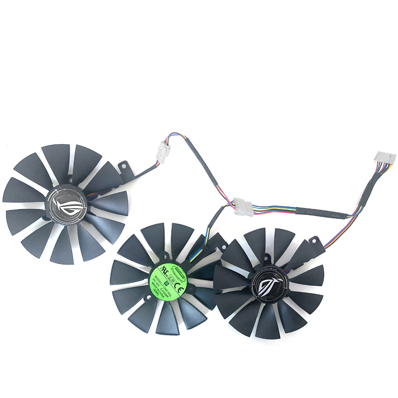 3PCS 87MM 7PIN T129215SL RTX 2060 GPU Fan For ASUS ROG-STRIX-RTX 2060 2070-O8G-GAMING RTX2060 RTX 2070 Graphics Video