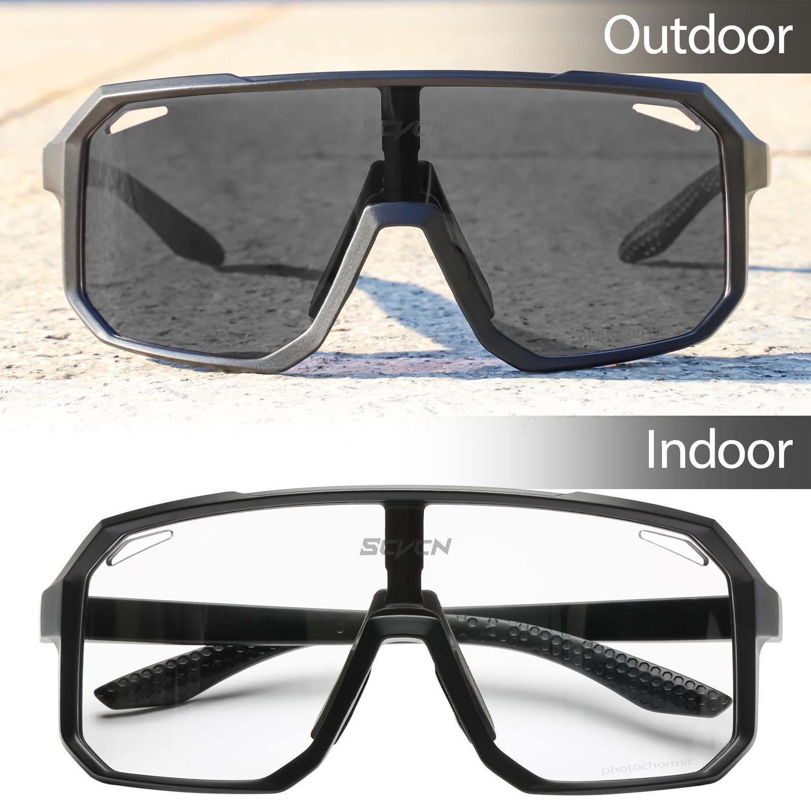Kính đi xe đạp Kính râm quang điện Color: Photochromic-08