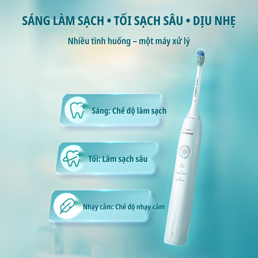 Bàn chải đánh răng điện thương hiệu Hà Lan cao cấp Philips DiamondClean Series 1 HX5070 - Hàng chính hãng