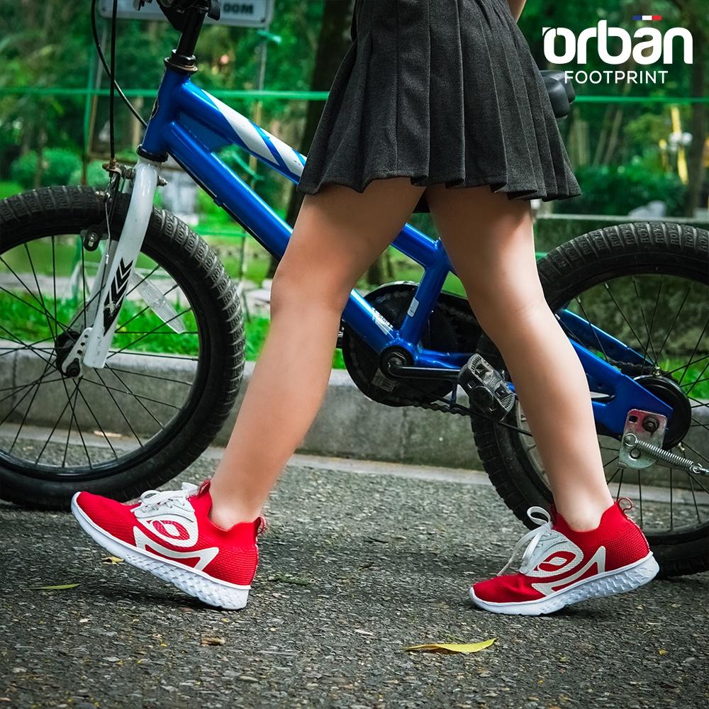 Giày thể thao cao cấp cho trẻ em Urban TB2204 full màu đen- đỏ- ghi- xanh chàm