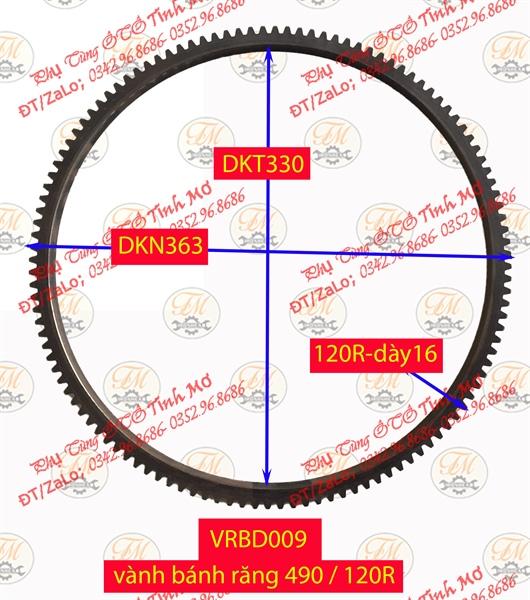 Vành răng bánh đà 490/120R