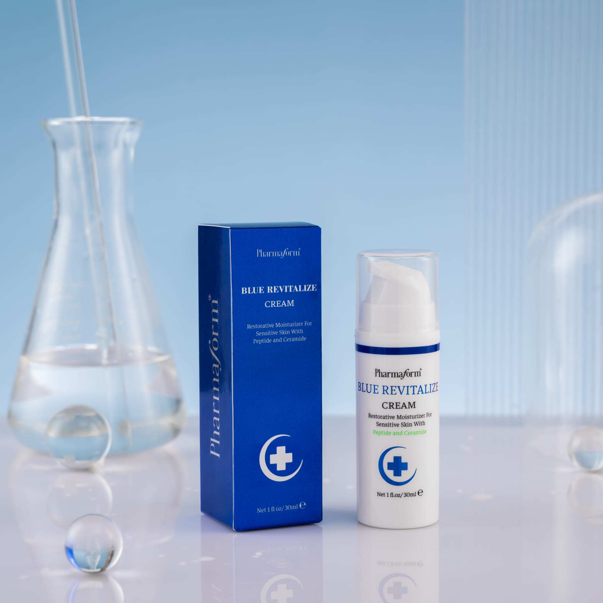 Kem dưỡng ẩm phục hồi chống ánh sáng xanh Pharmaform Blue Revitalize 30ml