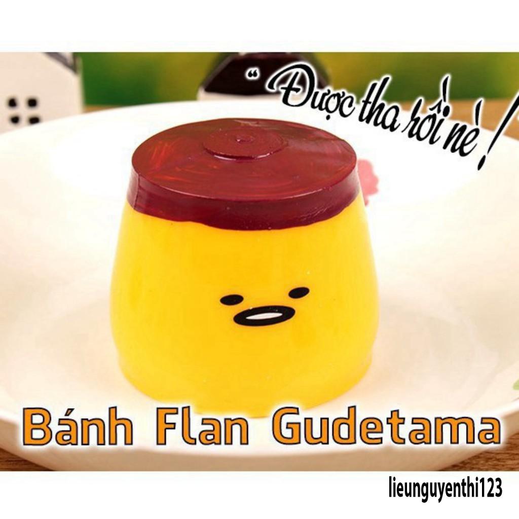 Bánh Flan - Pudding Gudetama (Tròn) GUDETAMA SQUIShY trúng trút giận bánh mật ong