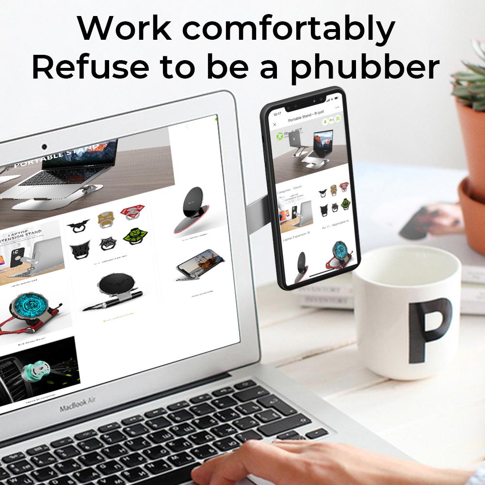 2 Trong 1 Laptop Mở Rộng Đế Máy Tính Xách Tay Cho iPhone 13 Hỗ Trợ Cho Macbook Air Pro Để Bàn Giá Đỡ Máy Tính Xách Tay Phụ Kiện