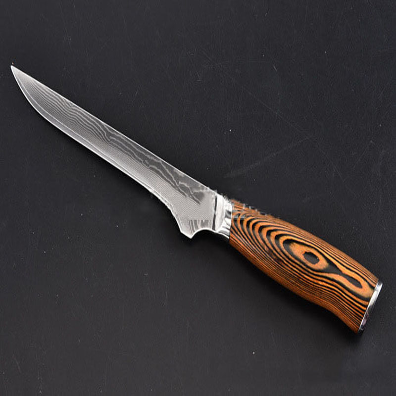 DAO BẾP NHẬT BẢN CLASSIC BONING THÉP DAMASCUS MÃ HDT120