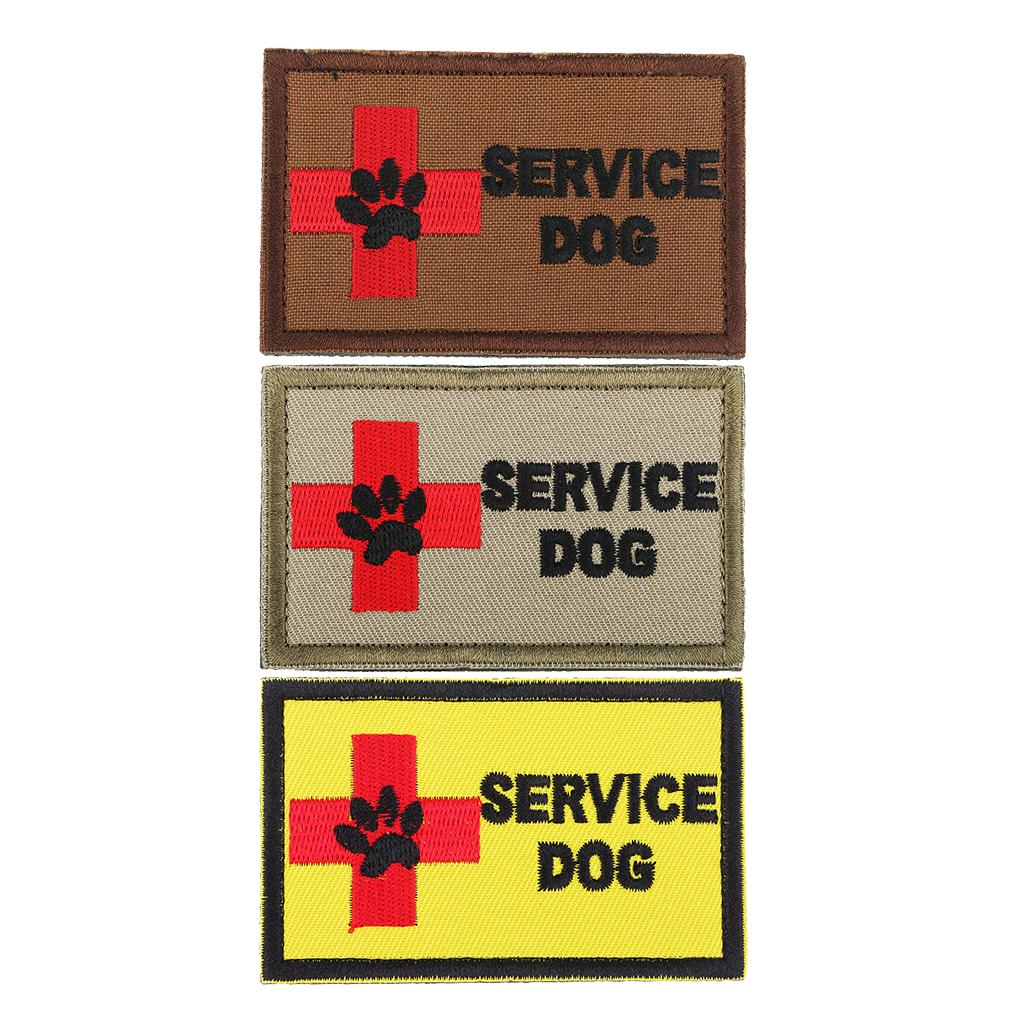 SERVICE DOG Embroidery Patch Sew-on Armband Applique Badge for Outdoor Bags Decoration