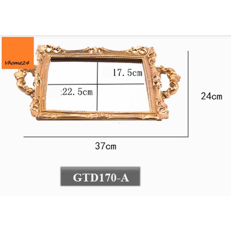 KHAY GƯƠNG CỔ ĐIỂN CHỮ NHẬT GTD170