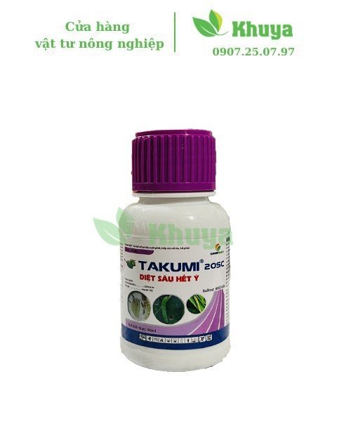 Thuốc trừ sâu Takumi 20SC 50ml Diệt sâu hết ý