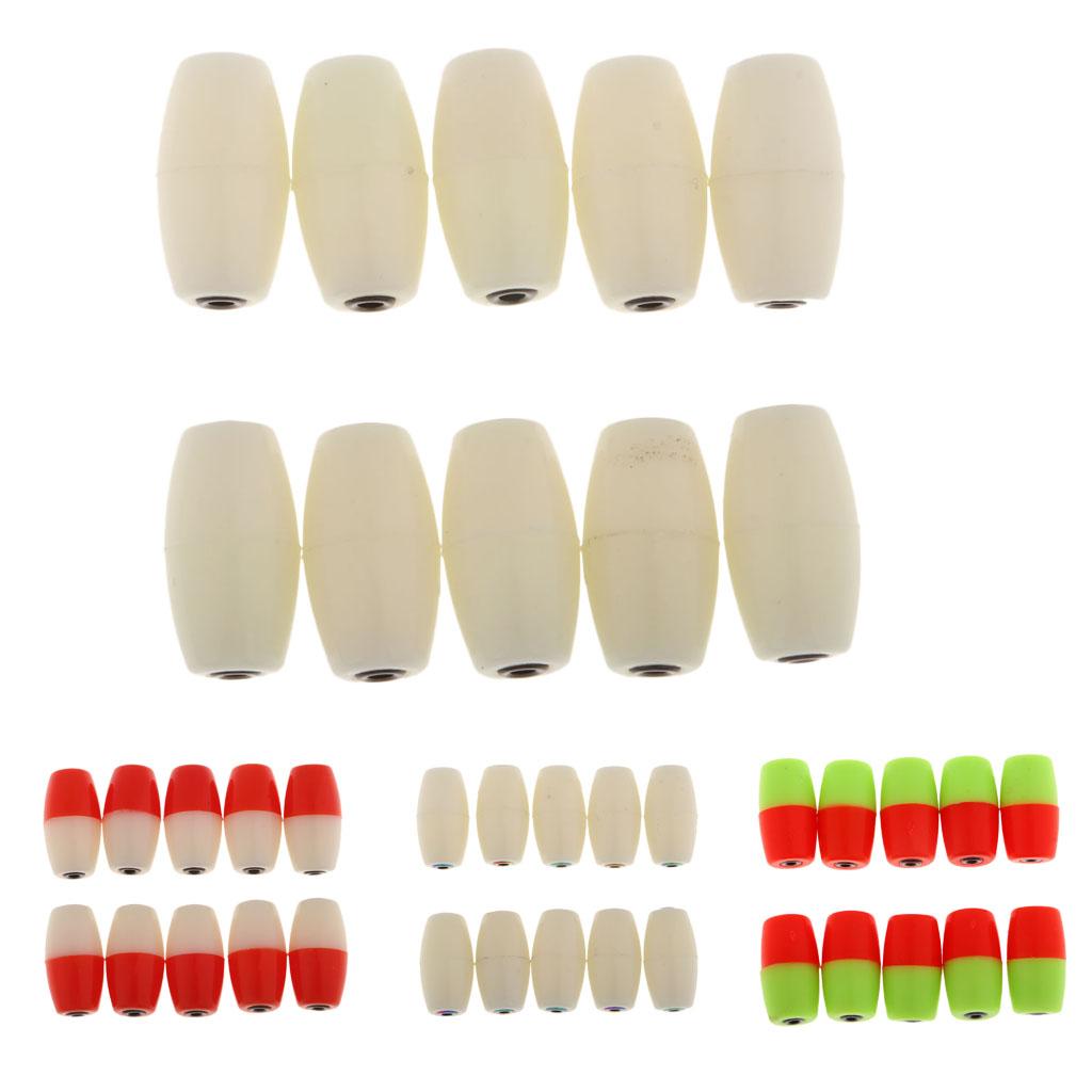 10pcs Plastic Luminous Fishing Float Bobbers Buoy