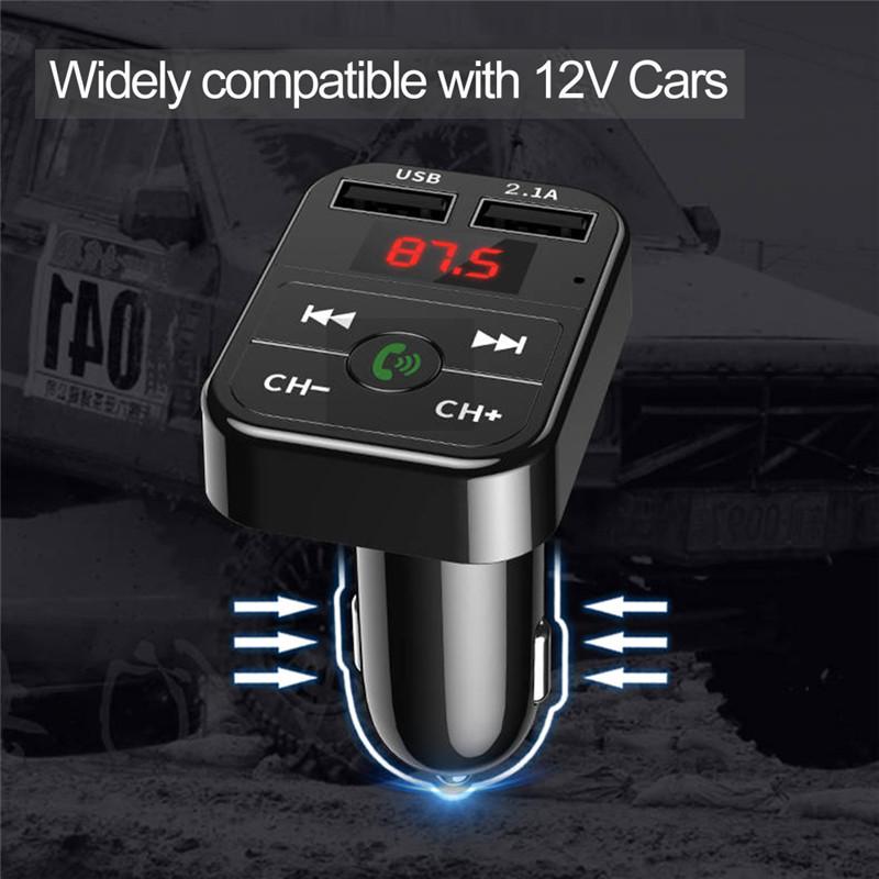 Bộ sạc xe USB nhanh chóng Bluetooth 5.0 FM Bộ điều chế bộ điều chế bộ dụng cụ xe tay 3.1A Bộ sạc nhanh Audio Player