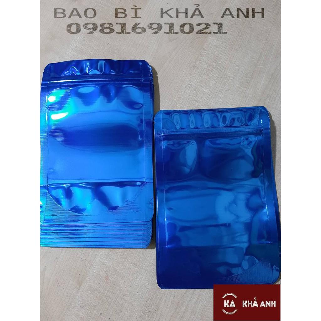 TÚI ZIP MÀU XANH DƯƠNG ĐÁY ĐỨNG Bọc thực phẩm khô