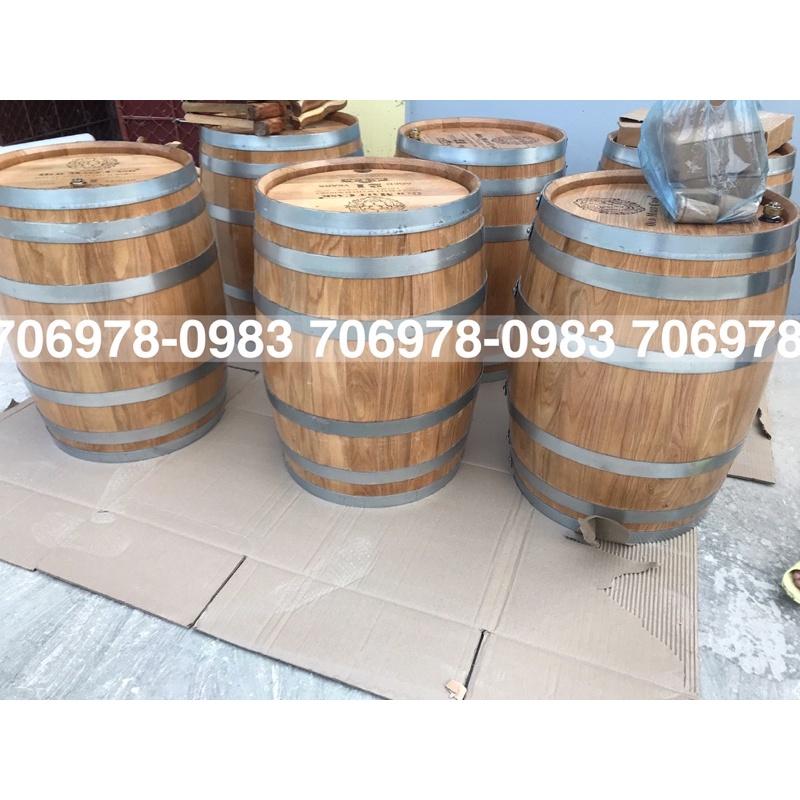 Thùng r.u.ou gỗ sồi 200l